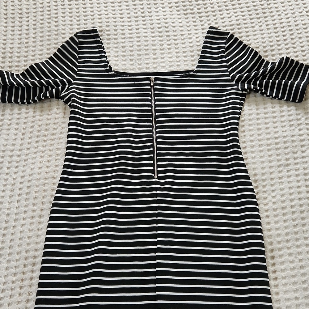 Bodycon striped dress size L Concert Date Night Party Y2K Blokecore - Picture 4 of 5